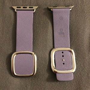 Purple Apple Watch Leather Band, 40mm, Size Small